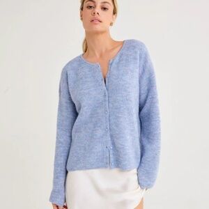 NWT Rumored Newport Cardigan XL Blue Heather